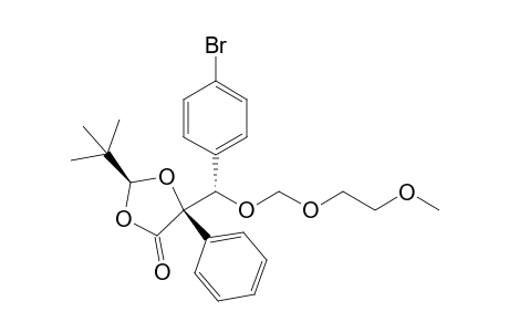 (2S,5R,1'S)-2-(tert-Butyl)-5-[1'-(4-bromophenyl)-1'-(2-methoxyethoxymethoxy)methyl]-5-phenyl-1,3-dioxolan-4-one
