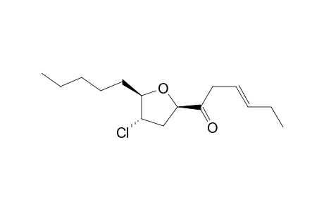 5(R)-Pentyl-4(S)-chloro-2(R)-(1-oxo-3(E)-hexenyl)tetrahydrofuran