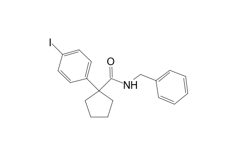 N-Benzyl-1-(4-iodophenyl)cyclopentanecarboxamide