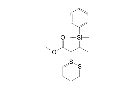 Methyl (2RS,3RS)-3-Dimethyl(phenyl)silyl-2-dithian-2-ylbutanoate