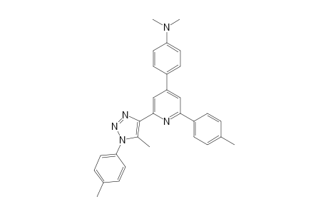 N,N-dimethyl-4-(2-(5-methyl-1-(p-tolyl)-1H-1,2,3-triazol-4-yl)-6-(p-tolyl)pyridin-4-yl)aniline
