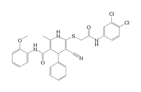 3-pyridinecarboxamide, 5-cyano-6-[[2-[(3,4-dichlorophenyl)amino]-2-oxoethyl]thio]-1,4-dihydro-N-(2-methoxyphenyl)-2-methyl-4-phenyl-