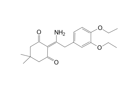 2-[1-amino-2-(3,4-diethoxyphenyl)ethylidene]-5,5-dimethyl-cyclohexane-1,3-dione