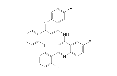 6-fluoranyl-N-[6-fluoranyl-2-(2-fluorophenyl)quinolin-4-yl]-2-(2-fluorophenyl)quinolin-4-amine
