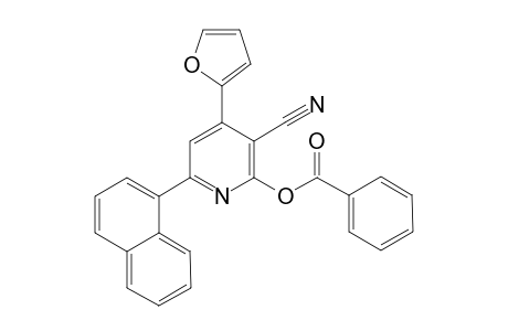 3-Cyano-4-(furan-2-yl)-6-(naphthalen-1-yl)pyridin-2-ylbenzoate