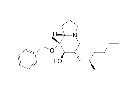 (6E,7R,8R,8aS)-8-benzoxy-8-methyl-6-[(2R)-2-methylhexylidene]indolizidin-7-ol