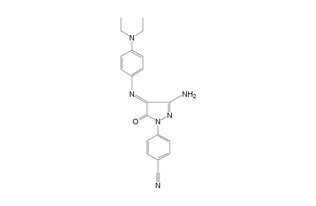 3-AMINO-1-(p-CYANOPHENYL)-4-{[(p-DIETHYLAMINO)PHENYL]IMINO}-2-PYRAZOLIN-5-ONE
