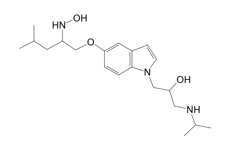 1-(5-([2-(Hydroxyamino)-4-methylpentyl]oxy)-1H-indol-1-yl)-3-(isopropylamino)-2-propanol
