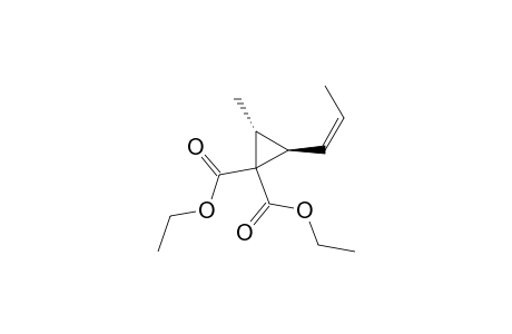 1,1-Cyclopropanedicarboxylic acid, 2-methyl-3-(1-propenyl)-, diethyl ester, [2.alpha.,3.beta.(Z)]-