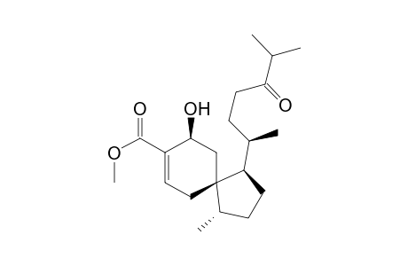 Spiro[4.5]dec-7-ene-8-carboxylic acid, 1-(1,5-dimethyl-4-oxohexyl)-9-hydroxy-4-methyl-, methyl ester, [1R-[1.alpha.(R*),4.beta.,5.beta.(S*)]]-
