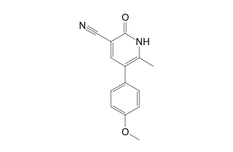 3-Pyridinecarbonitrile, 1,2-dihydro-5-(4-methoxyphenyl)-6-methyl-2-oxo-