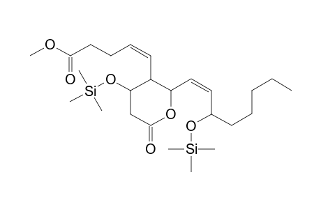 5-(2-(3-(trimethylsiloxy)-1(Z)octenyl)-4-(trimethylsiloxy)-6-oxo-5,6-dihydro-1,4-pyran-3-yl)-5(Z)-pentenoic acid methyl ester