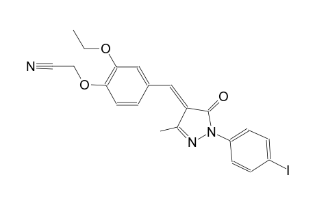 (2-ethoxy-4-{(E)-[1-(4-iodophenyl)-3-methyl-5-oxo-1,5-dihydro-4H-pyrazol-4-ylidene]methyl}phenoxy)acetonitrile