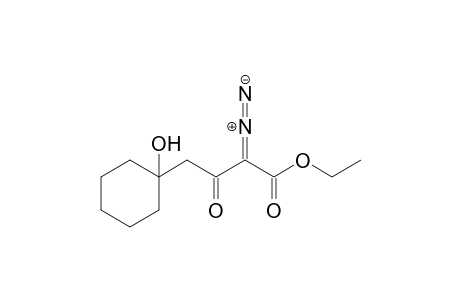 Ethyl 2-diazo-4-(1-hydroxycyclohexyl)-3-oxobutanoate
