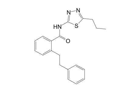2-(2-Phenylethyl)-N-(5-propyl-1,3,4-thiadiazol-2-yl)benzamide