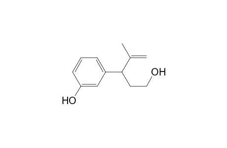 3-(3-Hydroxyphenyl)-4-methylpent-4-en-1-ol