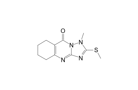 1-methyl-2-methylsulfanyl-5,6,7,8-tetrahydro-[1,2,4]triazolo[3,2-b]quinazolin-9-one
