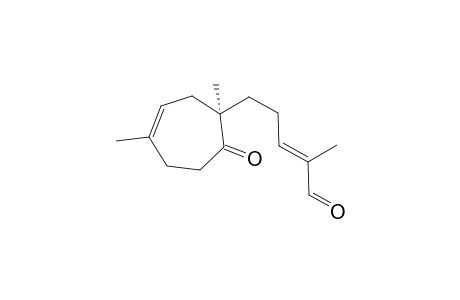 (R)-1,4-Dimethyl-4-(4-formylpent-3-en-1-yl)cyclohepten-5-one