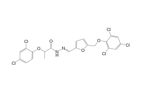 2-(2,4-dichlorophenoxy)-N'-((E)-{5-[(2,4,6-trichlorophenoxy)methyl]-2-furyl}methylidene)propanohydrazide