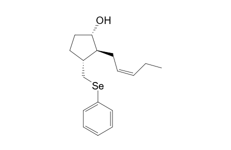 (1RS,2RS,3SR)-2-((Z)-2-Penten-1-yl)-3-((phenylselenyl)methyl)cyclopentan-1-ol