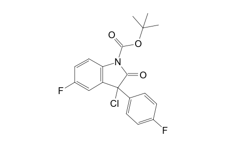 N-BOC-5-fluoro-3-(p-fluorophenyl)-3-chlorooxindole