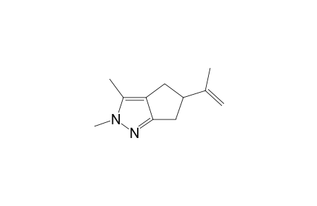 ((+-)-5-Isopropenyl-2,3-dimethyl-2,4,5,6-tetrahydrocyclopentapyrazole