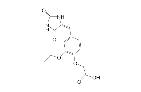 acetic acid, [4-[(E)-(2,5-dioxo-4-imidazolidinylidene)methyl]-2-ethoxyphenoxy]-