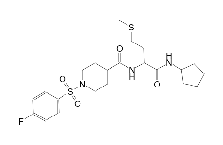 4-piperidinecarboxamide, N-[(1S)-1-[(cyclopentylamino)carbonyl]-3-(methylthio)propyl]-1-[(4-fluorophenyl)sulfonyl]-