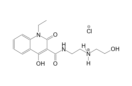 2-{[(1-ethyl-4-hydroxy-2-oxo-1,2-dihydro-3-quinolinyl)carbonyl]amino}-N-(2-hydroxyethyl)ethanaminium chloride