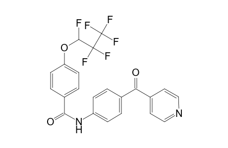 Benzamide, 4-(1,2,2,3,3,3-hexafluoropropoxy)-N-[4-(4-pyridinylcarbonyl)phenyl]-