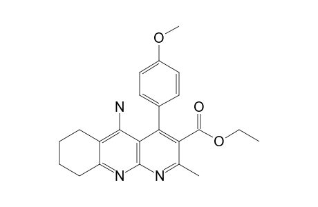 ETHYL-5-AMINO-6,7,8,9-TETRAHYDRO-4-(PARA-METHOXYPHENYL)-2-METHYLBENZO-[1,8]-NAPHTHYRIDINE-3-CARBOXYLATE