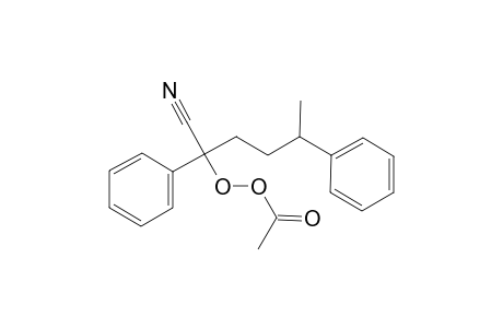 Ethaneperoxoic acid, 1-cyano-1,4-diphenylpentyl ester
