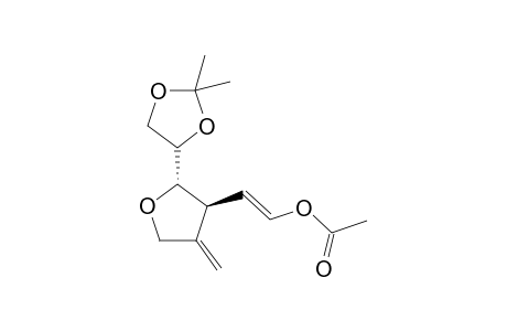 (1"E,1'R,2S,3S)-3-(2-Acetoxy)-(E)-vinyl)-2-isopropylidenedioxyethyl-4-methylidenetetrahydrofuran