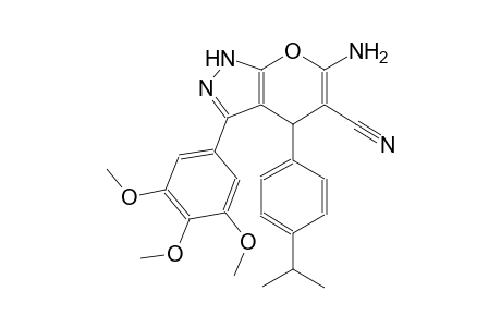pyrano[2,3-c]pyrazole-5-carbonitrile, 6-amino-1,4-dihydro-4-[4-(1-methylethyl)phenyl]-3-(3,4,5-trimethoxyphenyl)-