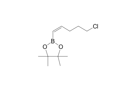 2-[(Z)-5-chloranylpent-1-enyl]-4,4,5,5-tetramethyl-1,3,2-dioxaborolane