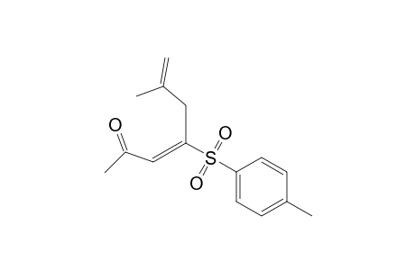 (E)-6-methyl-4-tosylhepta-3,6-dien-2-one
