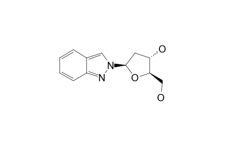 2-(2'-DEOXY-BETA-D-ERYTHRO-PENTOFURANOSYL)-2H-INDAZOLE