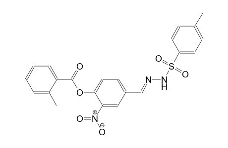 benzoic acid, 2-methyl-, 4-[(E)-[2-[(4-methylphenyl)sulfonyl]hydrazono]methyl]-2-nitrophenyl ester