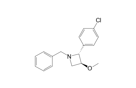 trans-3-Methoxy-1-benzyl-2-(4-chlorophenyl)azetidine