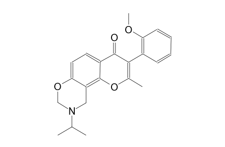 4H,8H-pyrano[2,3-f][1,3]benzoxazin-4-one, 9,10-dihydro-3-(2-methoxyphenyl)-2-methyl-9-(1-methylethyl)-