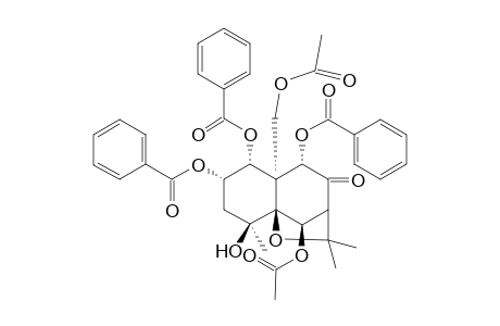 6,15-Diacetoxy-1,2,9-tris(benzoyloxy)-4-hydroxy-8-oxo-dihydro-.beta.-Agarofuran