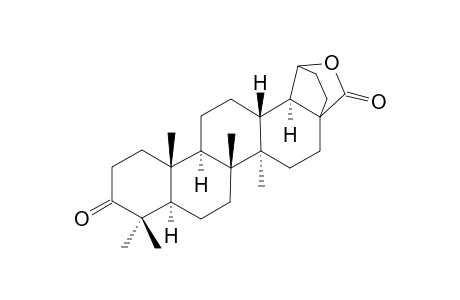 Diospyrolidone [20,29,30-Trinor-3-oxo-28,19.beta.-lupanolide]