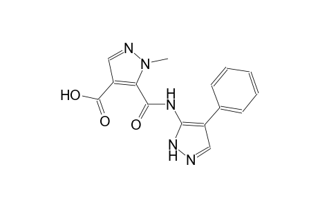1H-pyrazole-4-carboxylic acid, 1-methyl-5-[[(4-phenyl-1H-pyrazol-5-yl)amino]carbonyl]-