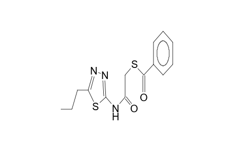 N-(5-propyl-1,3,4-hiadiazol-2-yl)benzoylthioacetamide