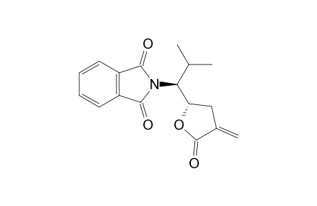 2-[(1S)-1-[(2S)-5-keto-4-methylene-tetrahydrofuran-2-yl]-2-methyl-propyl]isoindoline-1,3-quinone