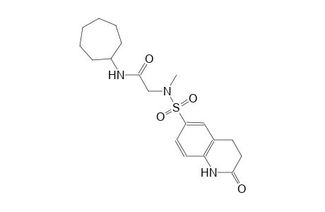 acetamide, N-cycloheptyl-2-[methyl[(1,2,3,4-tetrahydro-2-oxo-6-quinolinyl)sulfonyl]amino]-