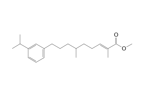 Methyl 9 - (m-isopropylphenyl) - 2,6 - dimethyl - trans - 6 - nonen - oate