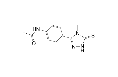 N-[4-(4-methyl-5-thioxo-4,5-dihydro-1H-1,2,4-triazol-3-yl)phenyl]acetamide