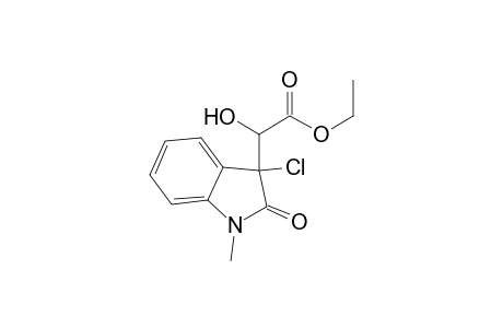 Ethyl 2-Hydroxy-2-(3-chloro-1-methyl-2-oxoindolin-3-yl)acetate