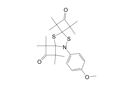11-(4'-Methoxyphenyl)-1,1,3,3,7,7,9,9-octamethyl-5,10-dithia-11-azadiaspiro[3.1.3.2]undecane-2,8-dione
